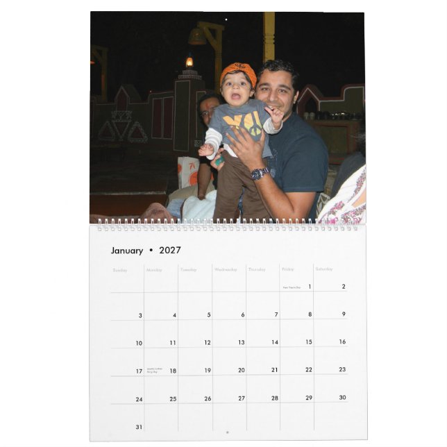 Calendario Vivaan los E.E.U.U. (Jan 2027)