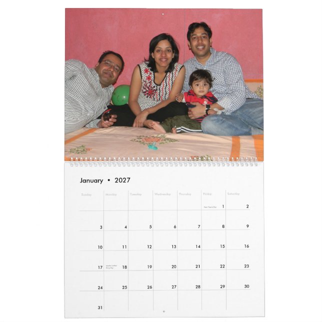 Calendario Vivaan- Pune (Jan 2027)