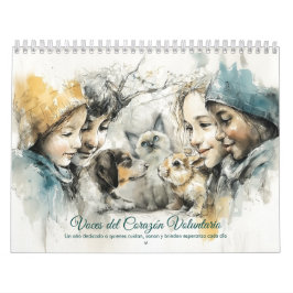 Calendario Voces de los Voluntarios del Rescate Animal Arte