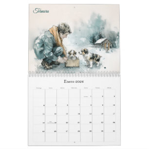 Calendario Voces de los Voluntarios del Rescate Animal Arte