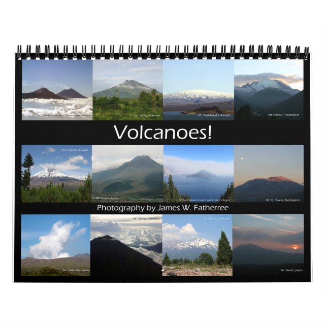 Calendario Volcanes Wall Calendar de J.W. Padre. (Tapa)
