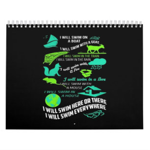 Calendario Voy A Nadar Aquí O Allí Me Nadaré Por Todas Partes
