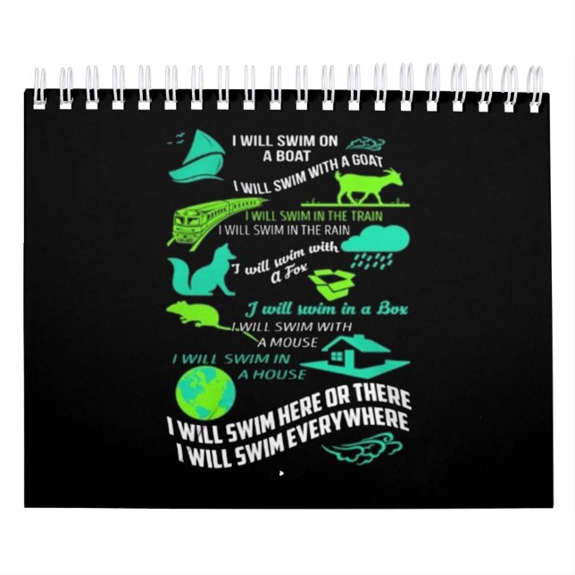 Calendario Voy A Nadar Aquí O Allí Me Nadaré Por Todas Partes (Tapa)