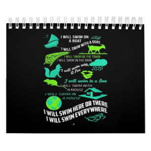 Calendario Voy A Nadar Aquí O Allí Me Nadaré Por Todas Partes