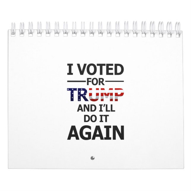 Calendario Voy a votar por Trump (Tapa)