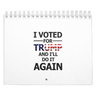 Calendario Voy a votar por Trump
