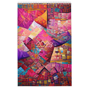 Calendario Waiola Quilting OnePage MediumCalendar 2023, Blanc