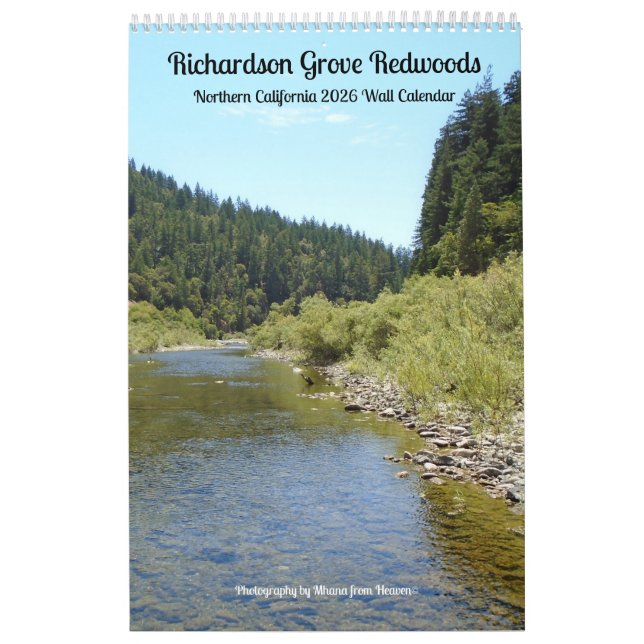 Calendario Wall Calendar 2026 Richardson Grove - Single Sheet (Tapa)