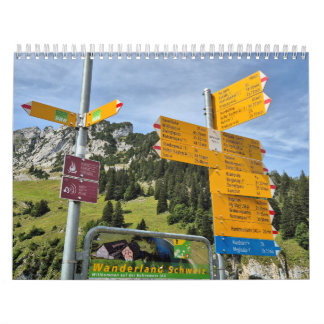 Calendario Wanderland Schweiz 2025