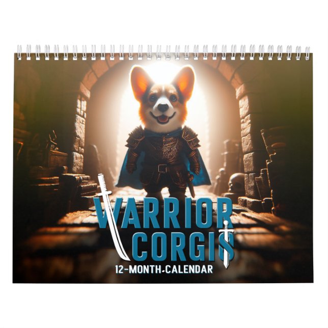 Calendario Warrior Corgis Calendar (Tapa)