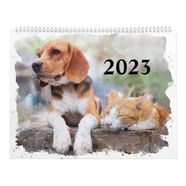 Calendario Watercolor Pets Calendar Dogs, Cats, Birds & More (Tapa)