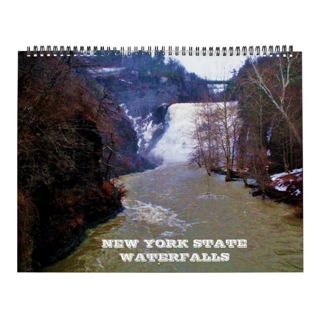 Calendario WATERFALLS OF NEW YORK STATE  calendar (Tapa)