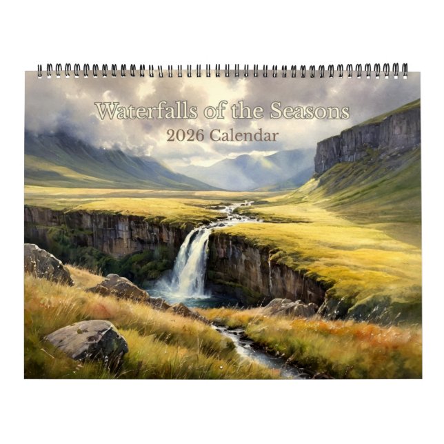 Calendario Waterfalls of the Seasons 2026 Calendar (Tapa)