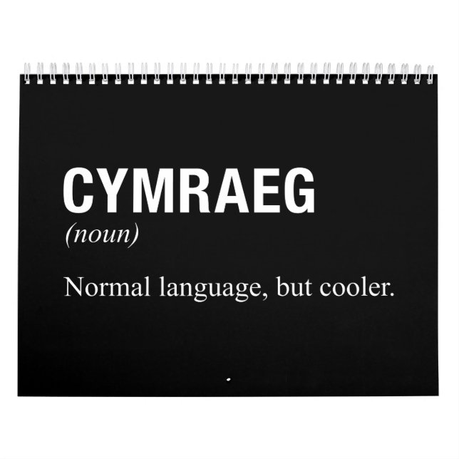 Calendario WELSH Language (Tapa)