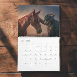 Calendario Western Cowboy Calendar