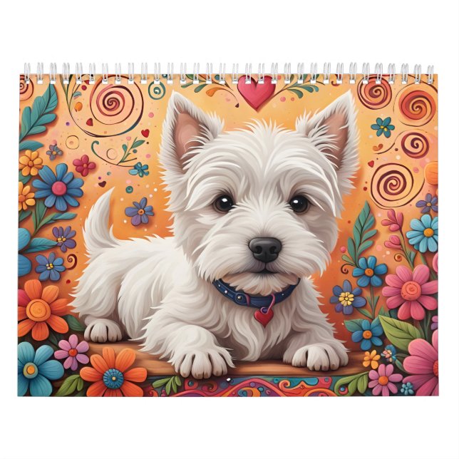 Calendario Westie Calendar 2024 (Tapa)