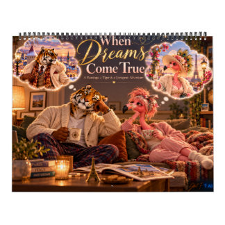 Calendario When Dreams Come True – Funny Flamingo & Tiger2027