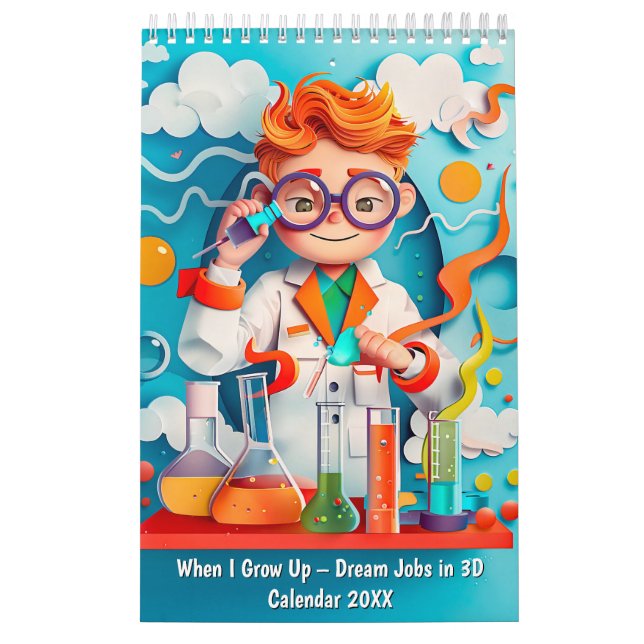 Calendario When I Grow Up – Dream Jobs in 3D (Tapa)