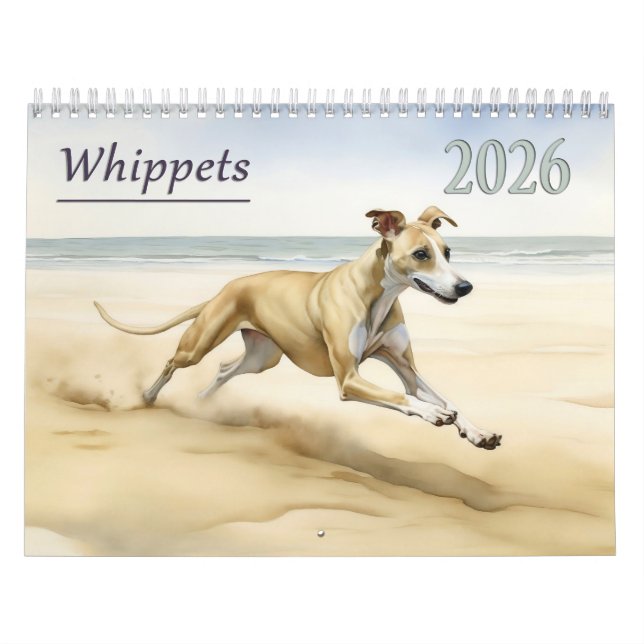 Calendario Whippets 2026 (Tapa)