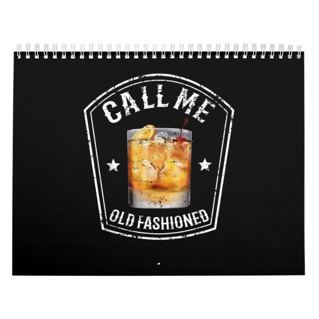 Calendario Whiskey me llama viejo de moda (Tapa)