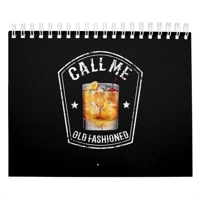 Calendario Whiskey me llama viejo de moda (Tapa)
