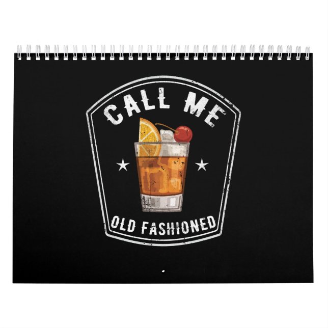 Calendario Whiskey me llama viejo de moda (Tapa)
