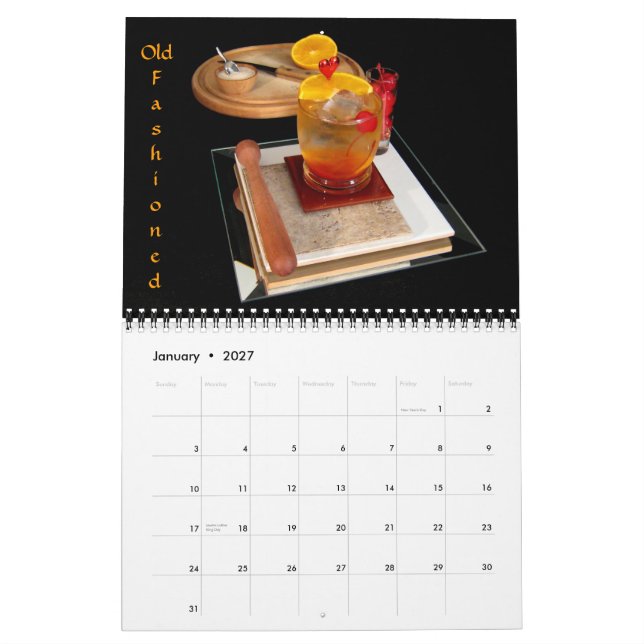 Calendario Whiskey Row - Bebidas Whiskey (Jan 2027)