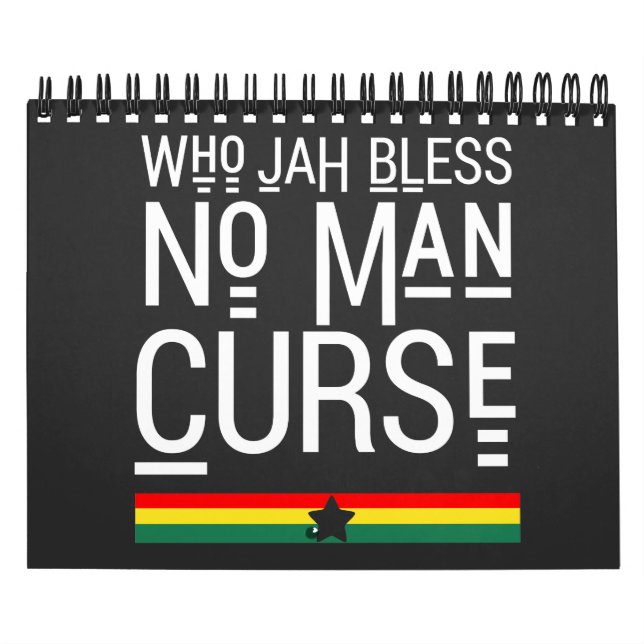 Calendario Who Jah Bless No Man Maldición (Tapa)