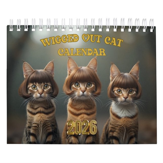 Calendario Wigged out Cat (Tapa)