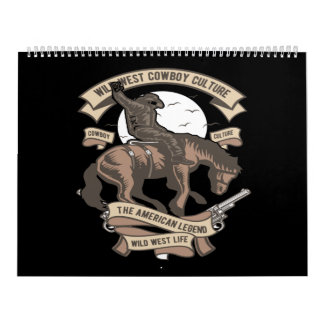 Calendario wild west cowboy culture the american legend wild