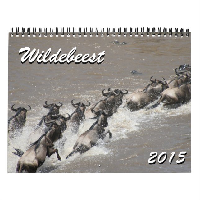 Calendario wildebeest 2015 (Tapa)