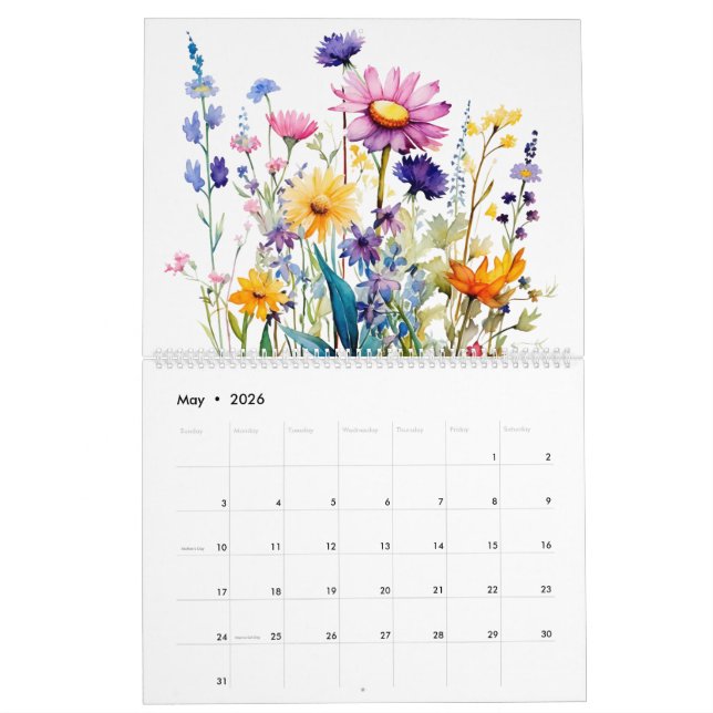 Calendario  Wildflower  (May 2026)