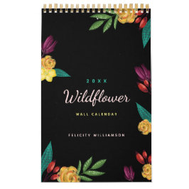 Calendario Wildflower Botanical Garden Notes & To Do