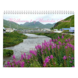 Calendario Wildflowers 2 de la isla de Unalaska
