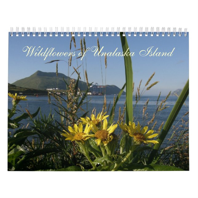 Calendario Wildflowers de la isla de Unalaska (Tapa)