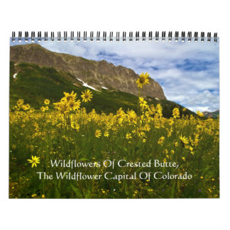 Calendario Wildflowers de la mota con cresta