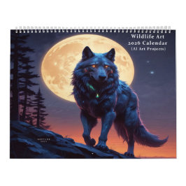 Calendario Wildlife AI Digital Art