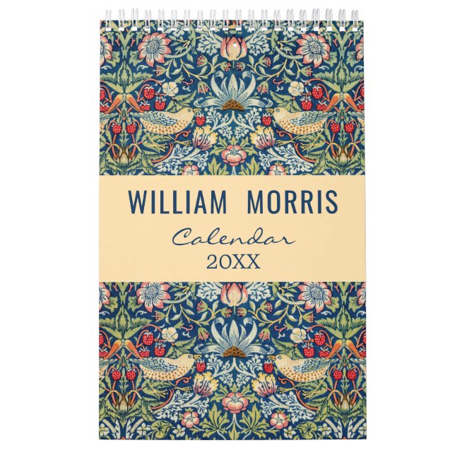 Calendario William Morris Art Design Floral (Tapa)