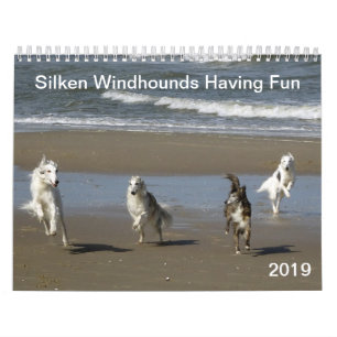 Calendario Windhounds de seda que se divierte 2019