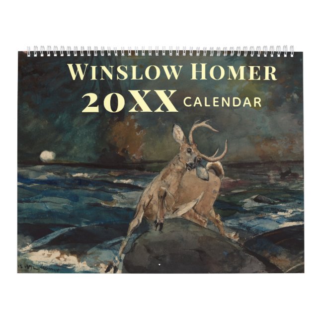 Calendario Winslow Homer Vintage 2021 (Tapa)
