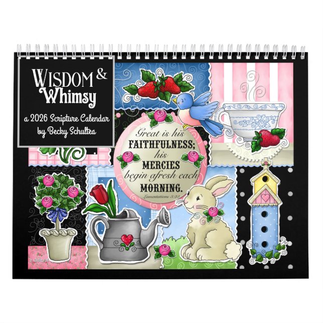 Calendario "Wisdom and Whimsy" 2026 Scripture Calendar (Tapa)