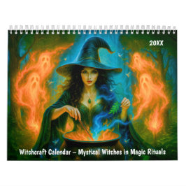 Calendario Witchcraft Calendar – Mystical Witches in Mag