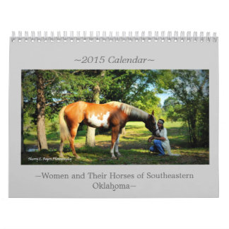 Calendario ~Women y sus caballos de Oklahoma~ del sudeste