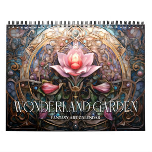 Calendario Wonderland Garden Surreal Fantasy Art 2026