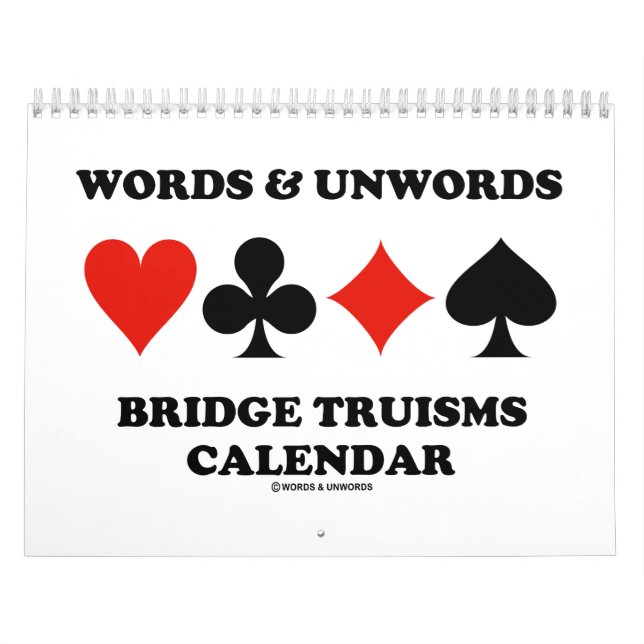 Calendario Words & Unwords Bridge Truisms Calendar (Tapa)