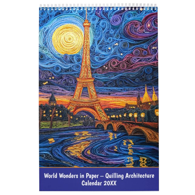 Calendario World Wonders in Paper – Quilling Architecture (Tapa)