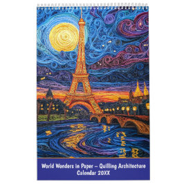 Calendario World Wonders in Paper – Quilling Architecture