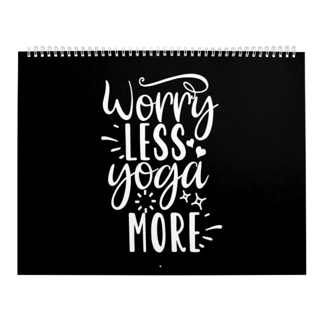 Calendario worry less yoga more (Tapa)