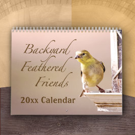Calendario Wrens Cardinals Hummingbirds Pájaro carpintero