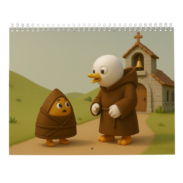 Calendario Yaya and Zongzi (sticky rice dumpling) (Reverso)